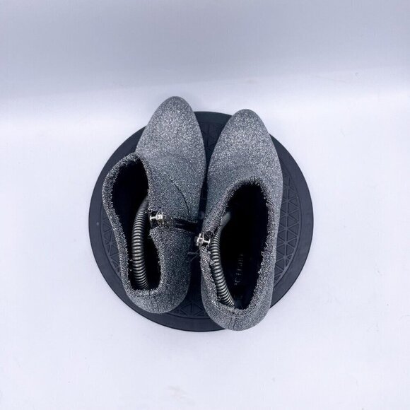 Marc Fisher Dyvine Women's Heeled Booties Ankle Boots Metallic Silver Size 6.5 - Picture 8 of 9